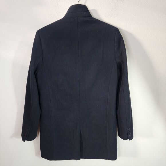 Mens H&M Peacoat Adult Size 38R Black Button Down Jacket Outdoor Formal - Picture 4 of 9